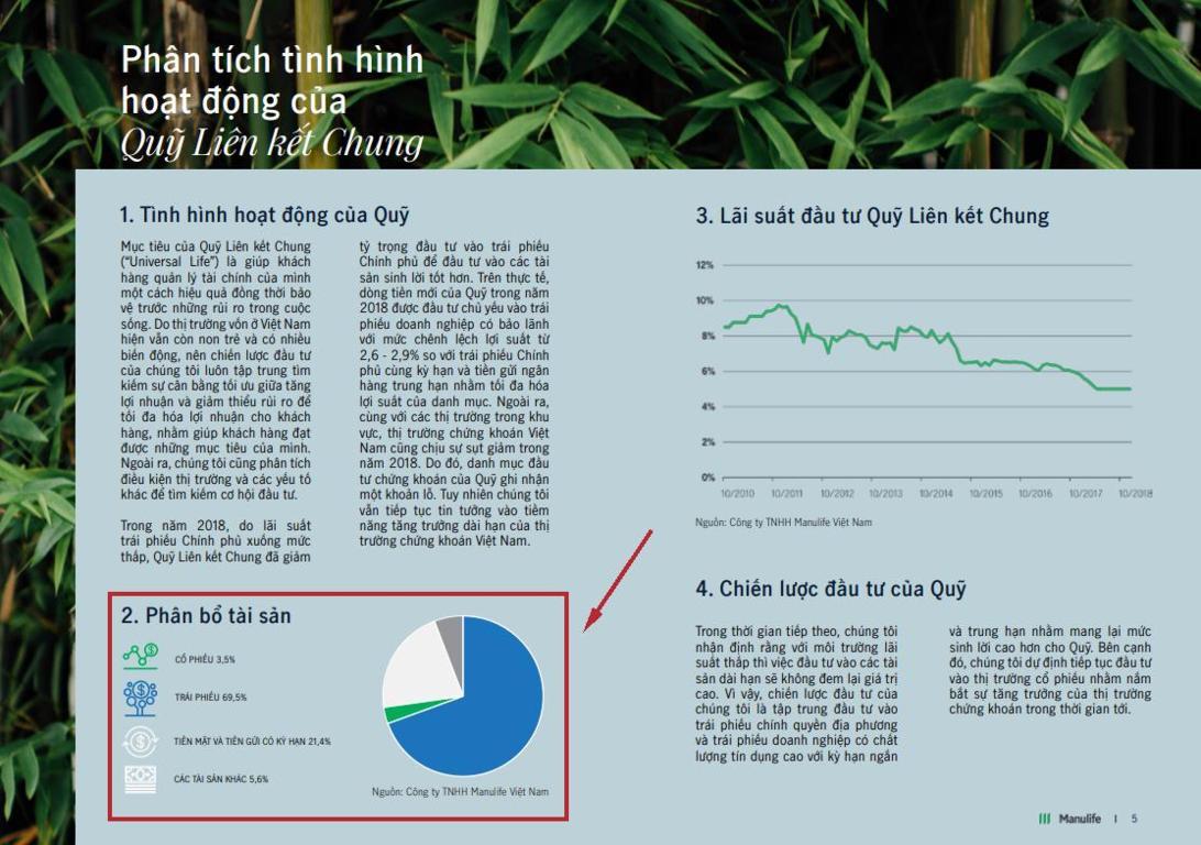 Phân bổ tài sản đầu tư của Manulife